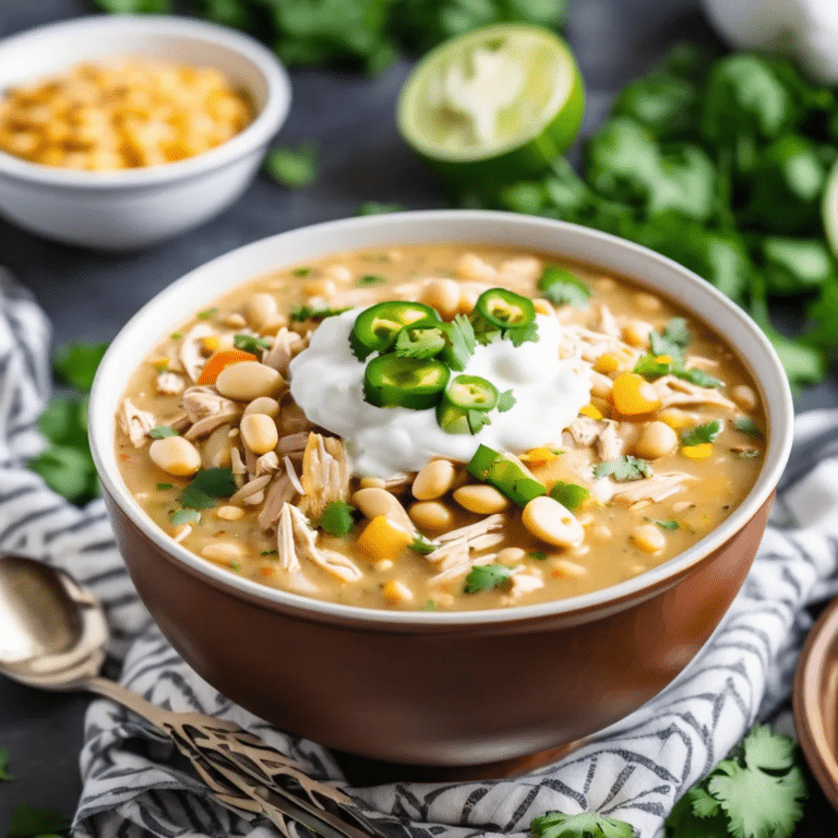 Crockpot White Chicken Chili