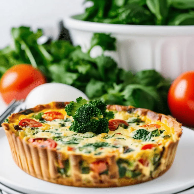 Crustless Vegetable Quiche