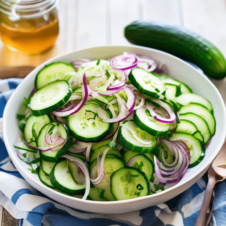 Cucumber Onion Salad