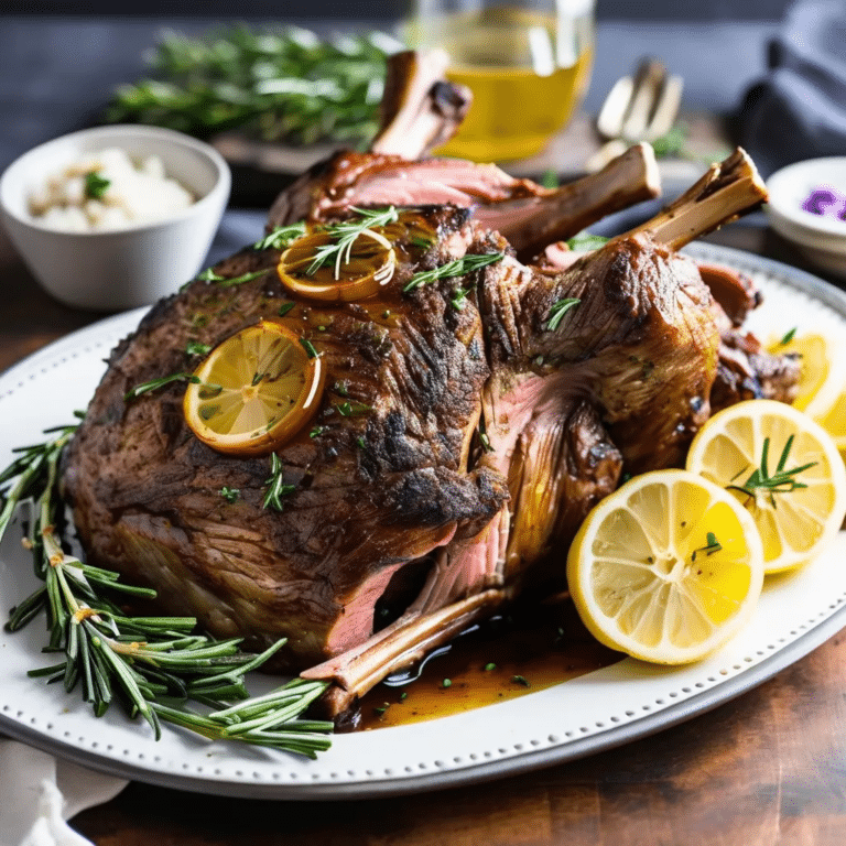 Easy Roast Leg Of Lamb