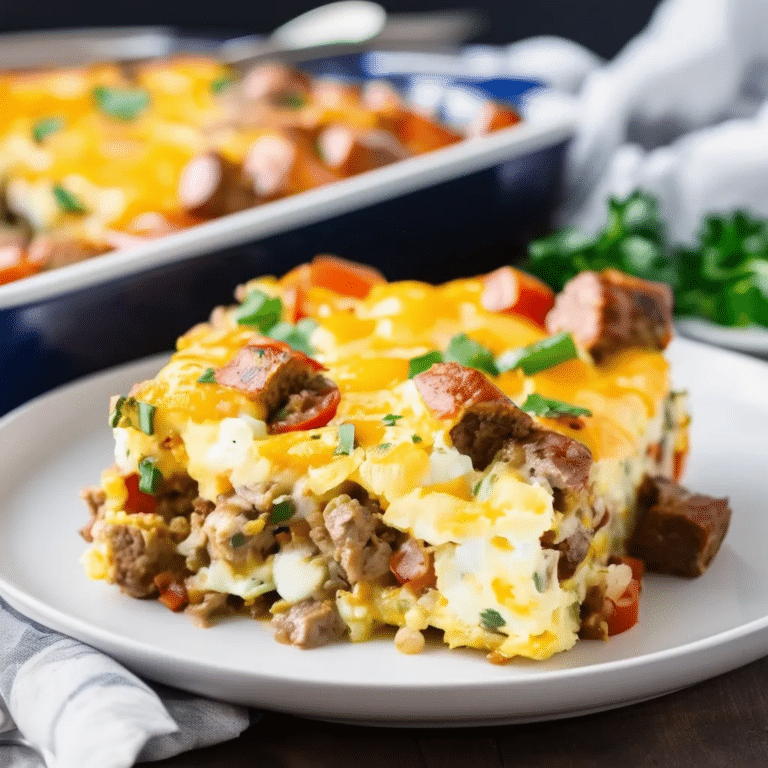 Egg And Sausage Casserole