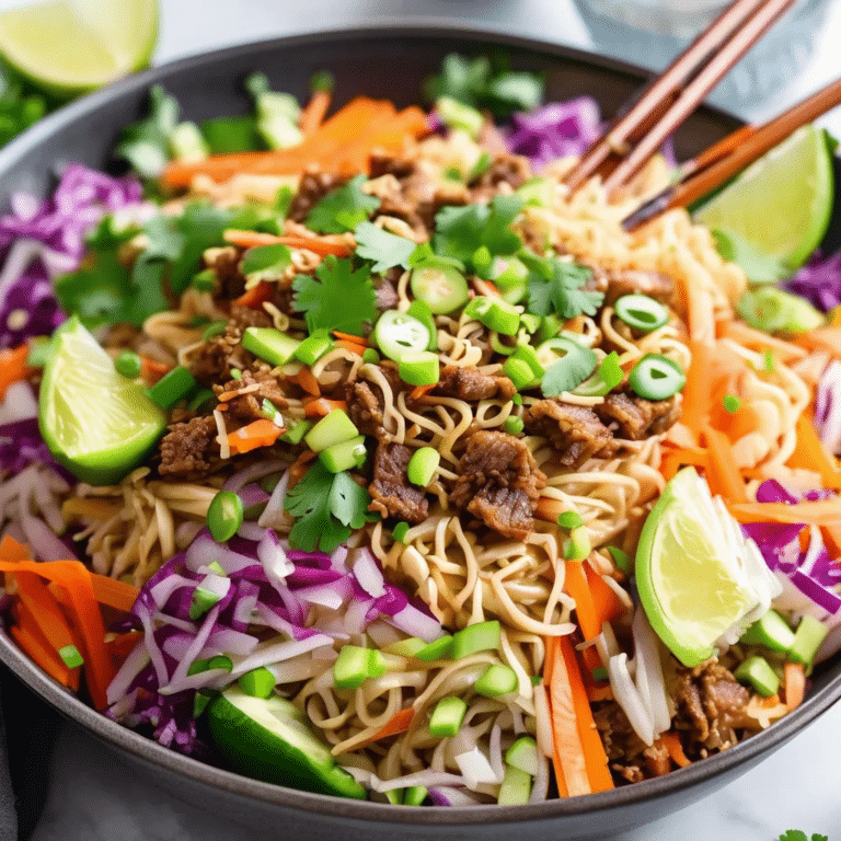 Egg Roll Noodle Bowl