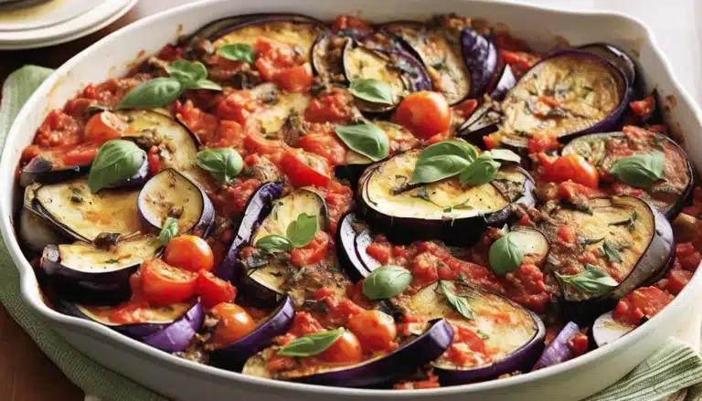 Eggplant And Tomato Bake