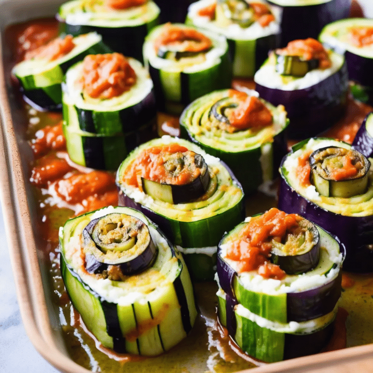 Eggplant Zucchini Pesto Involtini