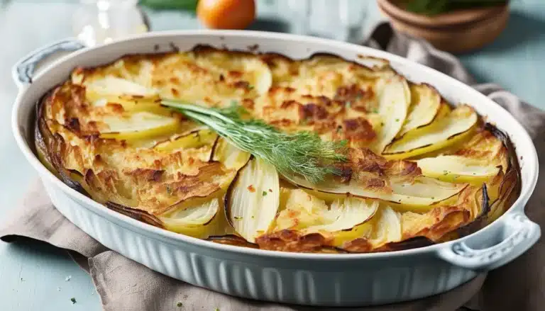 FENNEL AND POTATO GRATIN