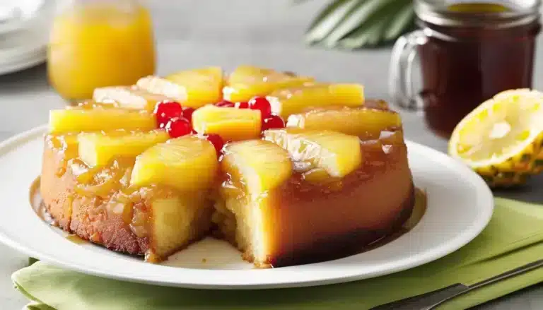 FRESH PINEAPPLE UPSIDE-DOWN CAKE