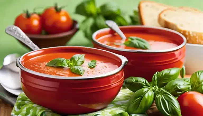 FRESH TOMATO BASIL SOUP