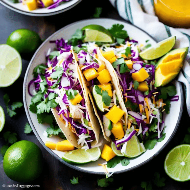 Fish Taco Slaw With Mango