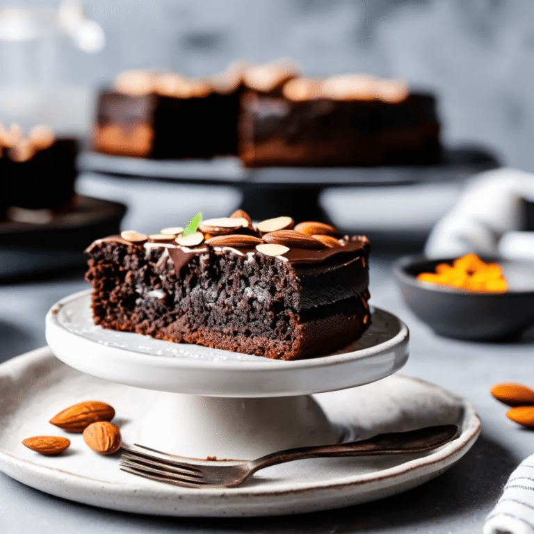 Flourless Chocolate Almond Cake