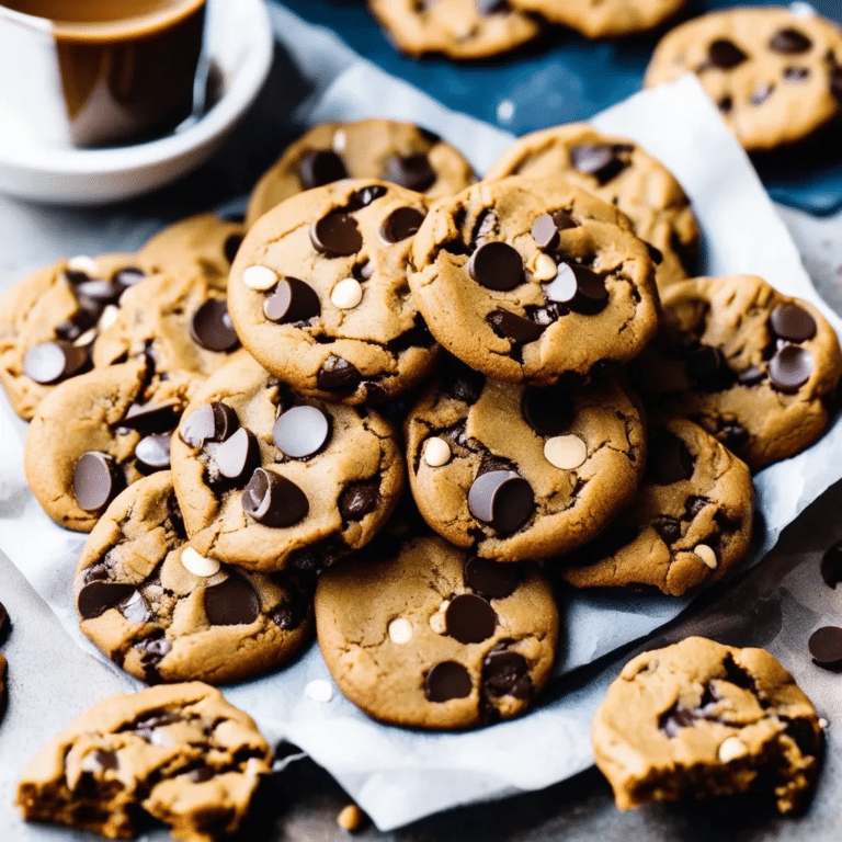 Flourless Peanut Butter Chocolate Chip Cookies