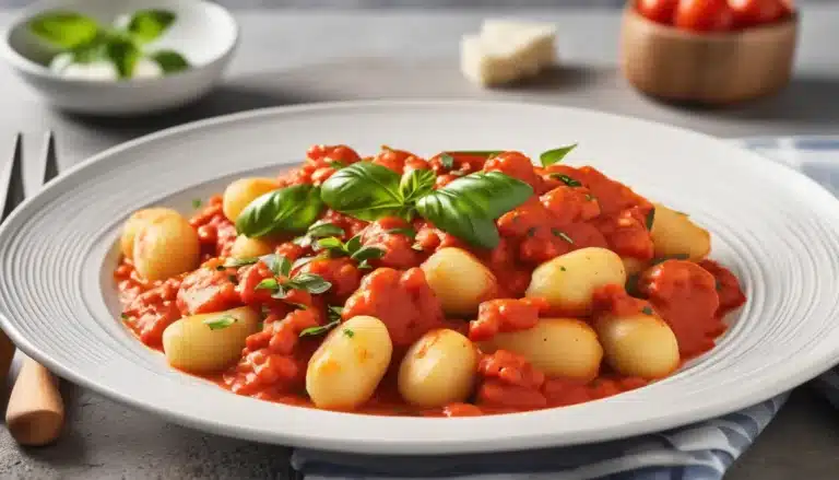 GNOCCHI WITH TOMATO SAUCE