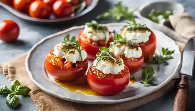 GOAT CHEESE STUFFED TOMATOES