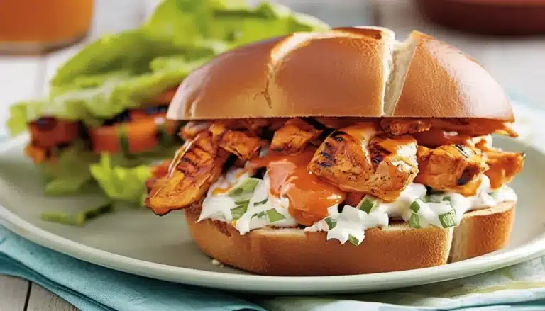 GRILLED BUFFALO CHICKEN SANDWICHES
