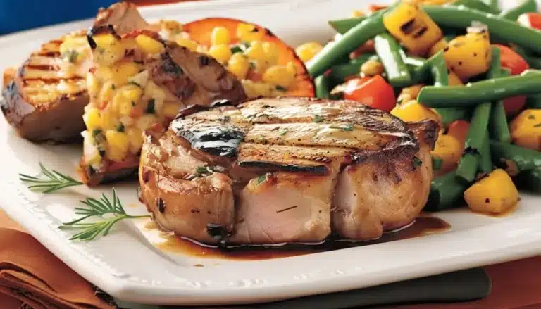 GRILLED STUFFED PORK CHOPS