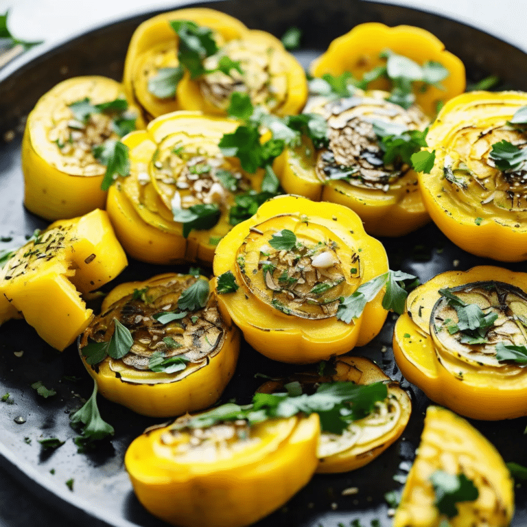 Garlic-Herb Pattypan Squash