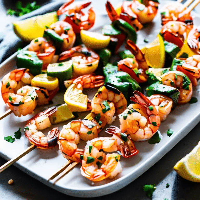 Garlic Shrimp Kabobs