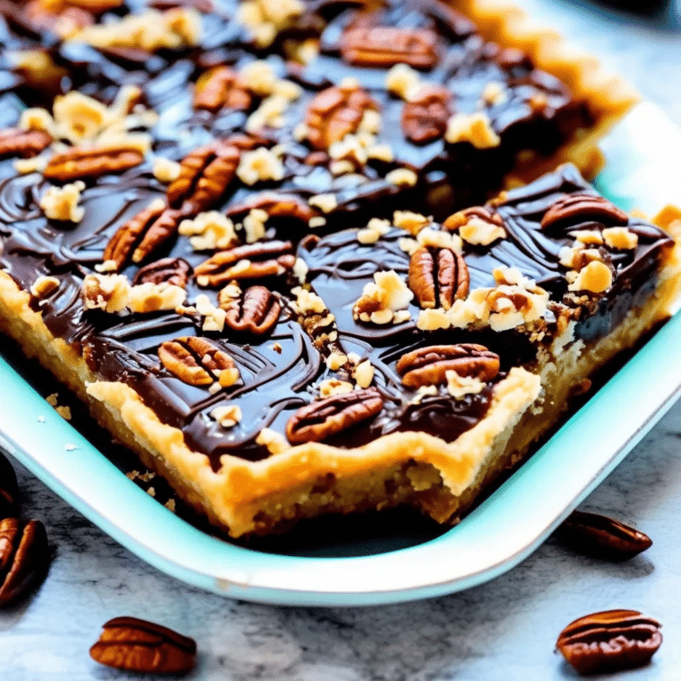 German Chocolate Pecan Pie Bars