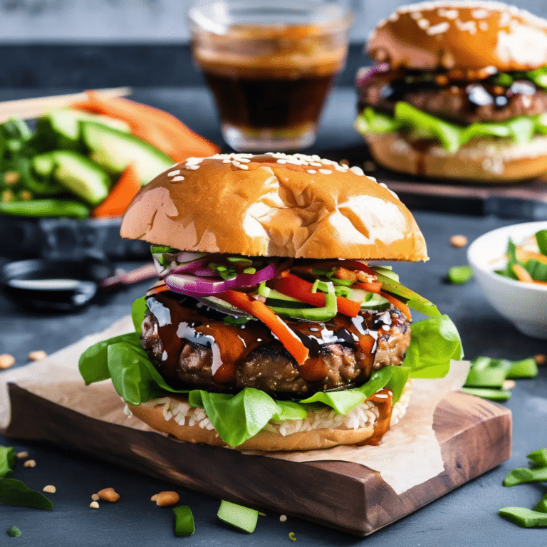 Ginger Sesame Teriyaki Burgers