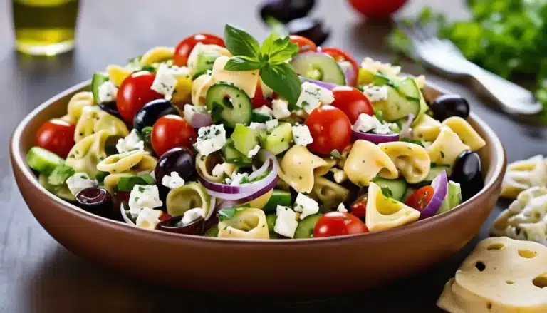 Greek Tortellini Pasta Salad