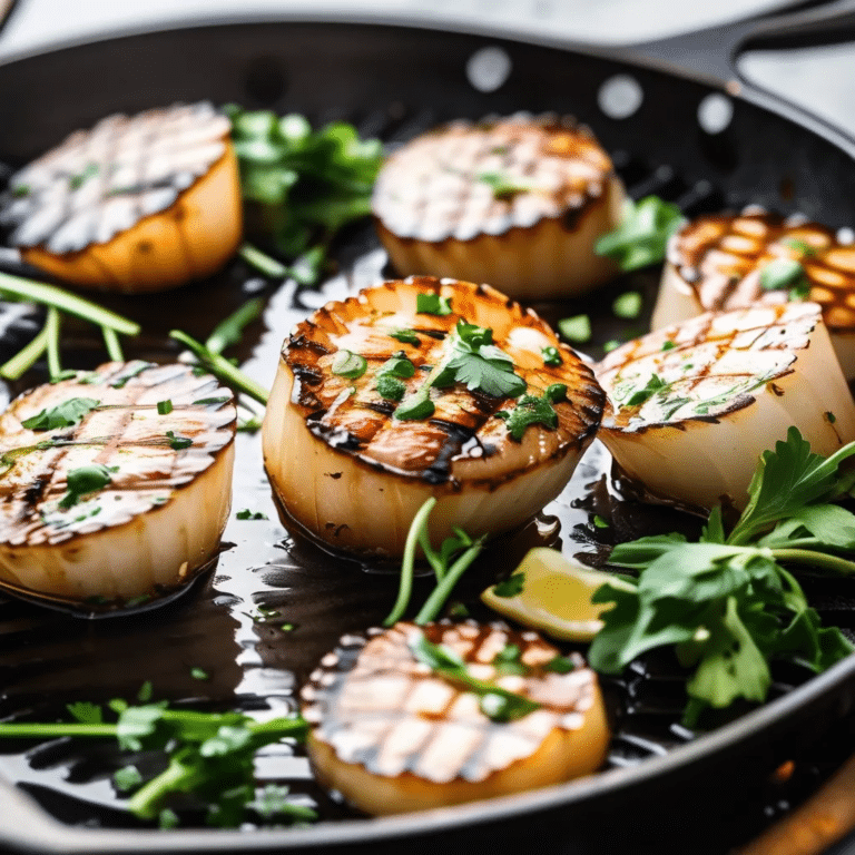Grilled Bay Scallops