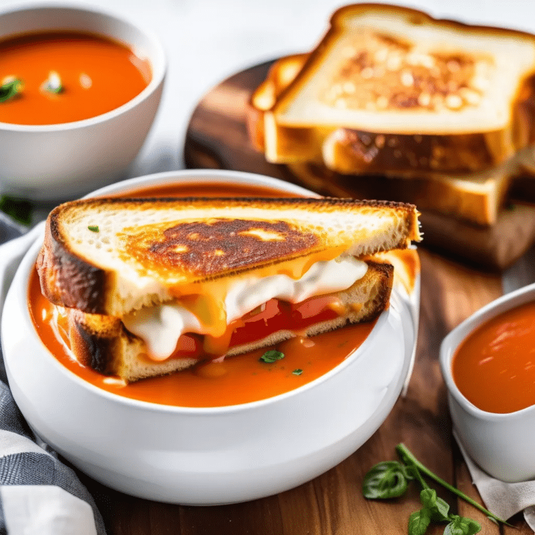 Grilled Cheese And Tomato Soup