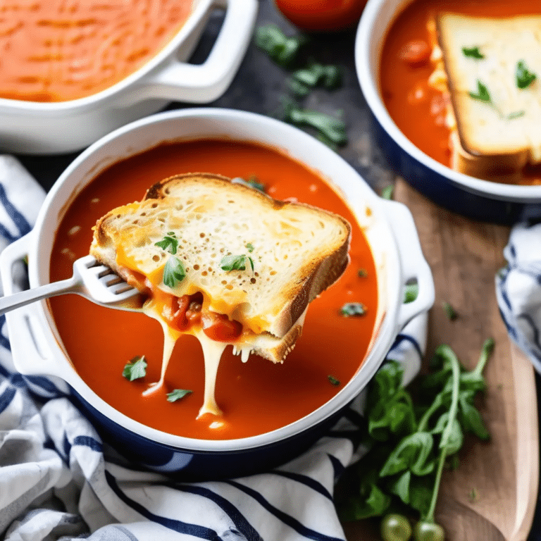 Grilled Cheese & Tomato Soup Bake