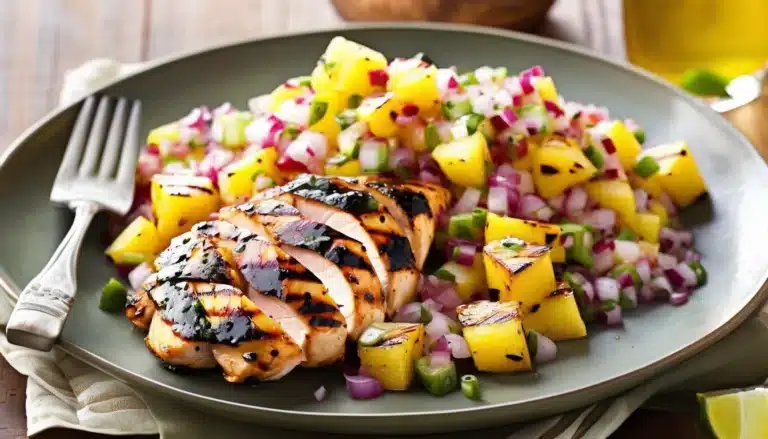 Grilled Chicken With Pineapple Salsa