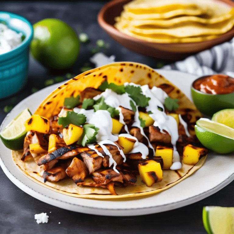 Grilled Pork Tacos al Pastor