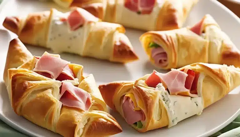 HAM AND CHEESE CRESCENT ROLL-UPS