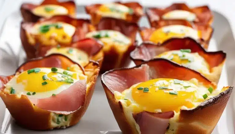 HAM AND CHEESE EGG CUPS