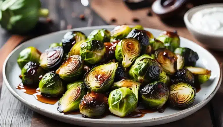 HONEY BALSAMIC ROASTED BRUSSELS SPROUTS
