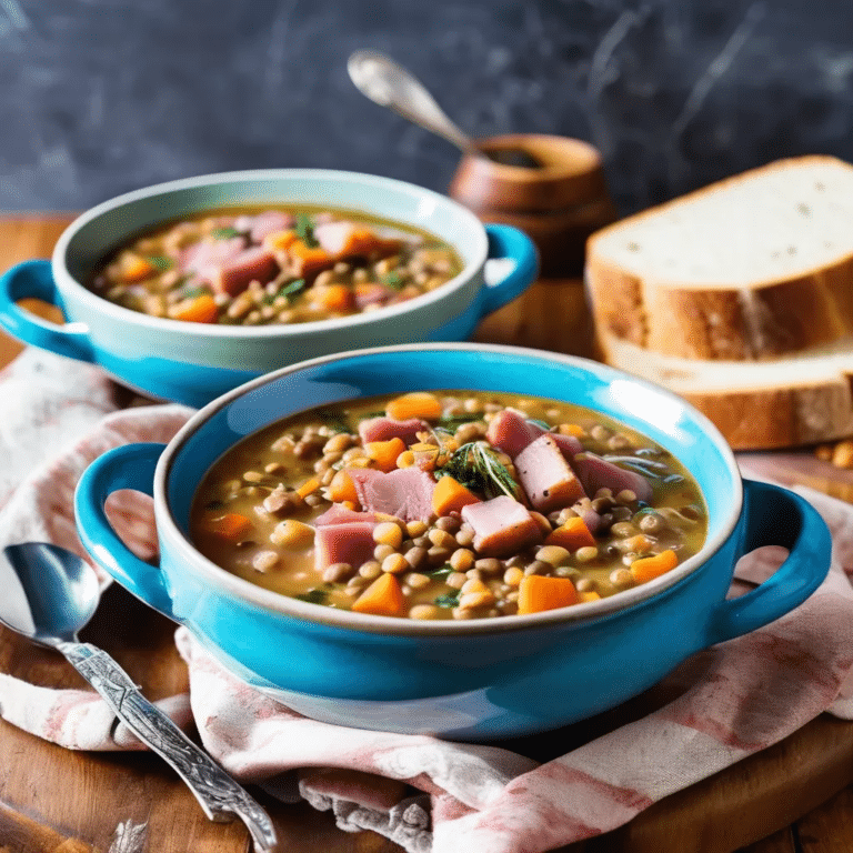 Ham And Lentil Soup