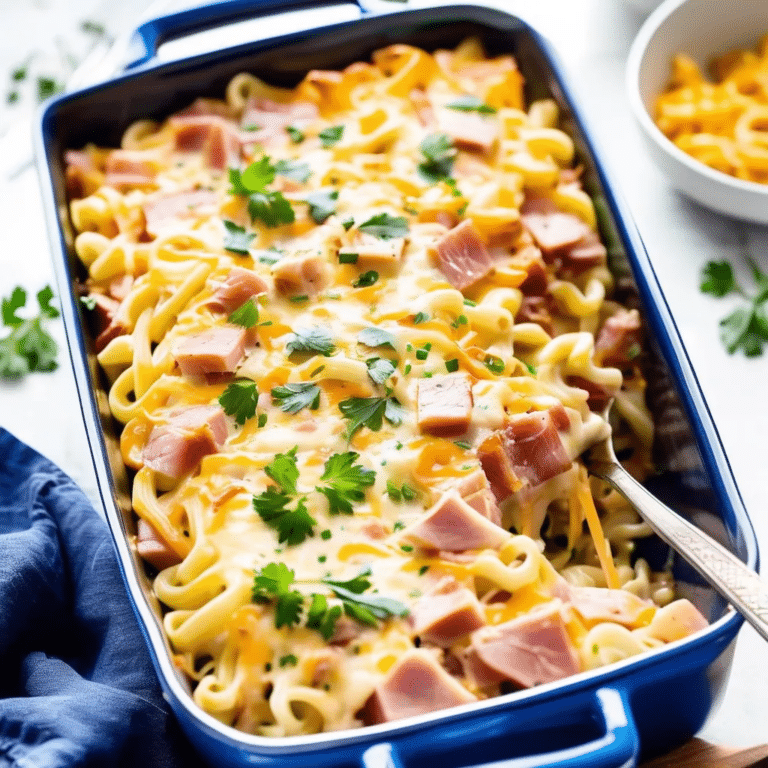 Ham And Noodle Bake