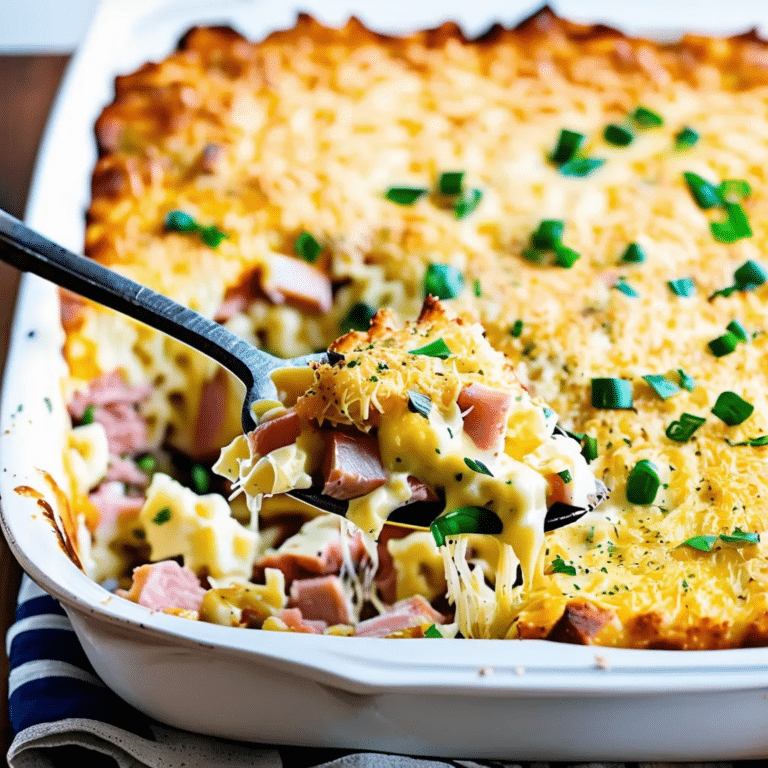 Ham And Noodle Casserole