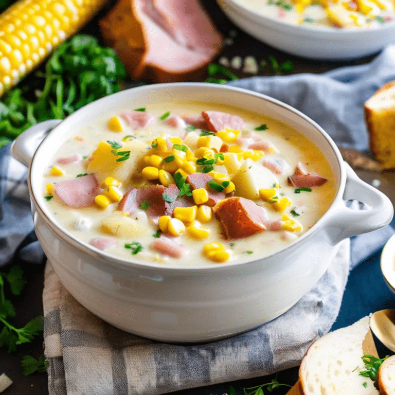 Ham And Potato Corn Chowder