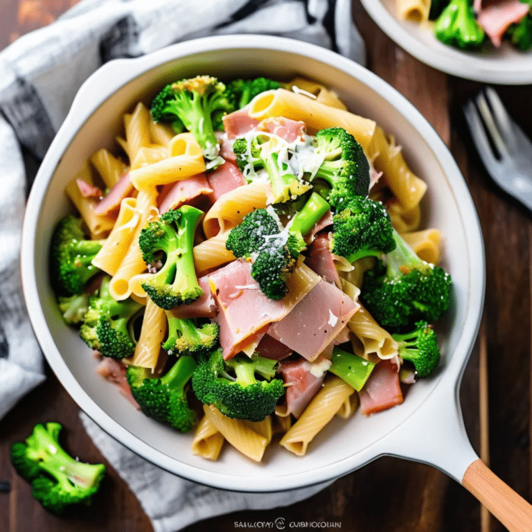 Ham & Broccoli Pasta