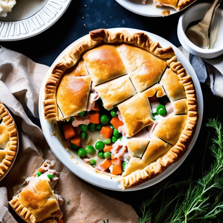Ham Pot Pie With Buttery Crust