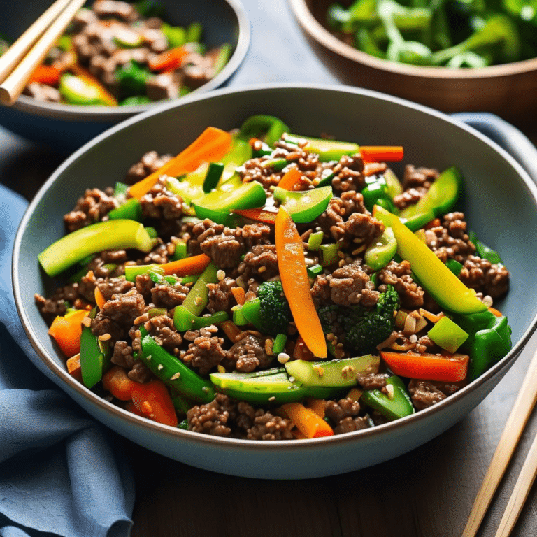 Hamburger Stir-Fry