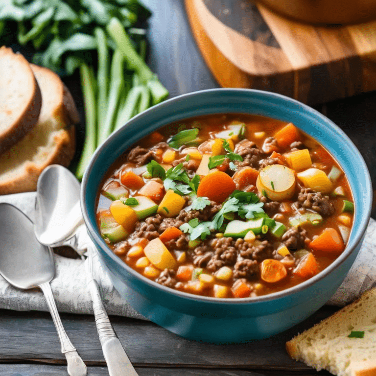 Hamburger Vegetable Soup