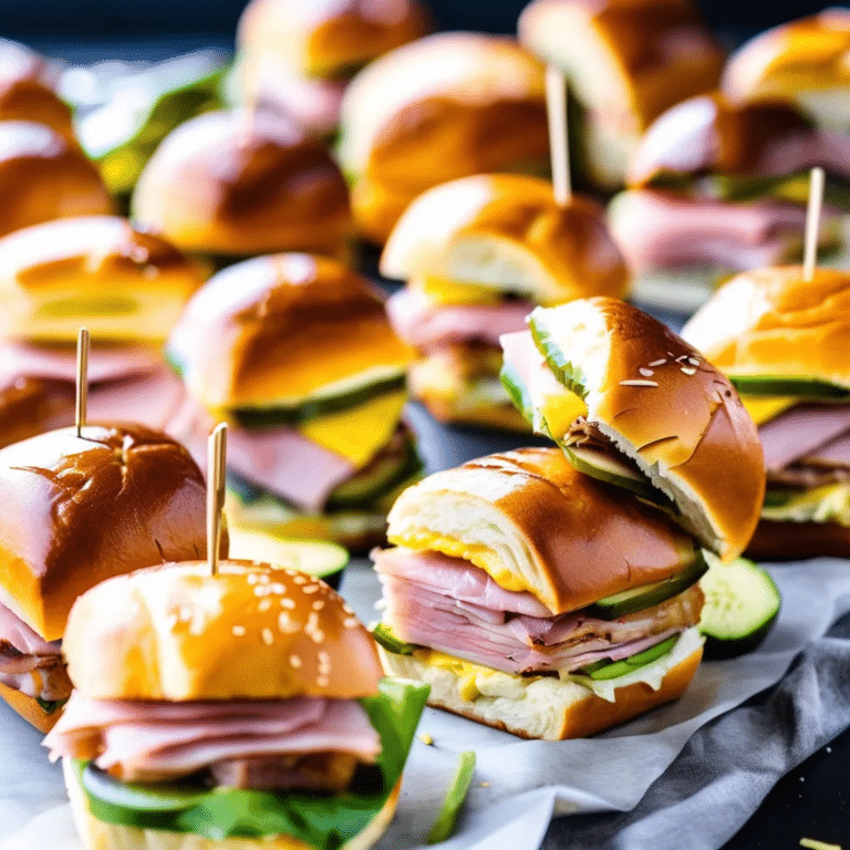 Hawaiian Sweet Roll Cubano Sliders