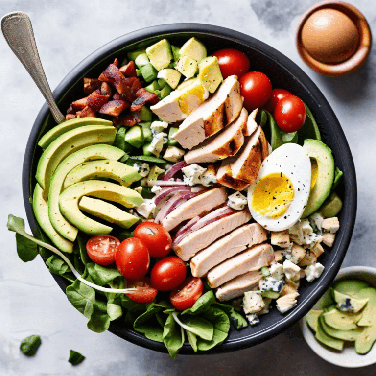Healthy Chicken Cobb Salad Recipe