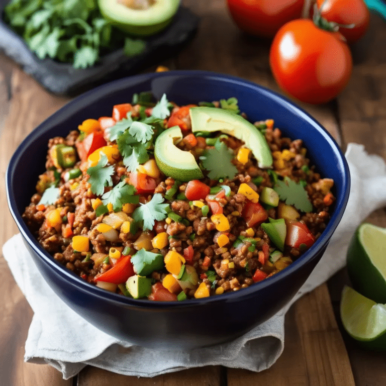 Healthy Mexican Picadillo