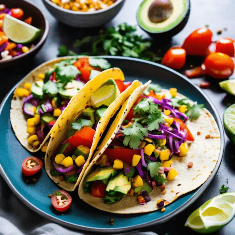 Healthy Veggie Tacos