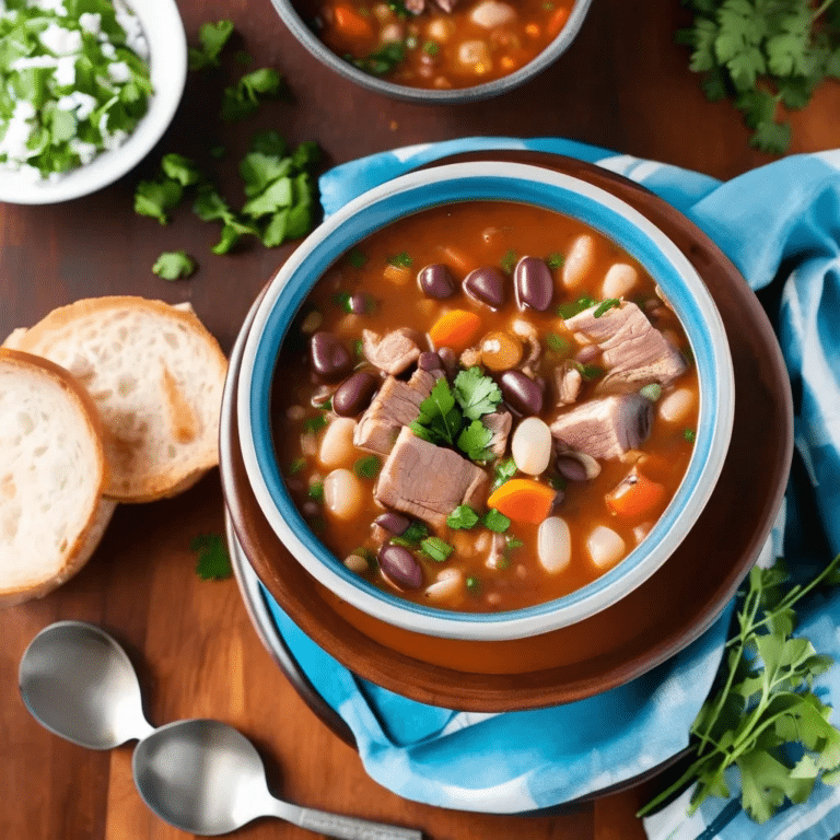 Hearty Pork Bean Soup