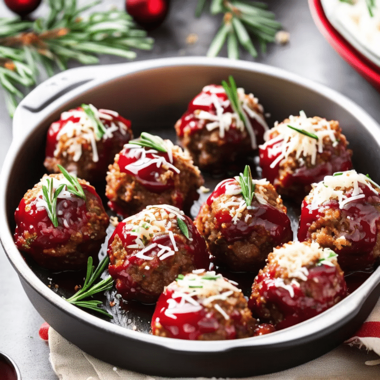 Holiday Appetizer Meatballs