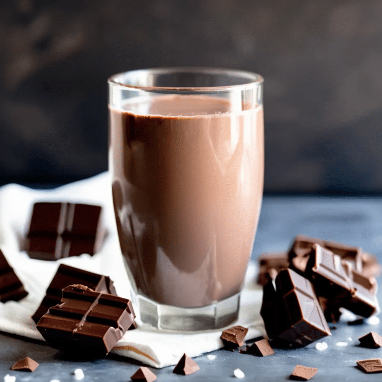 Homemade Chocolate Milk