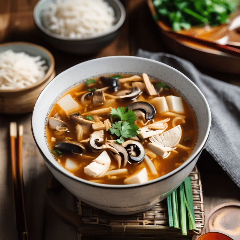 Hot And Sour Chicken Soup