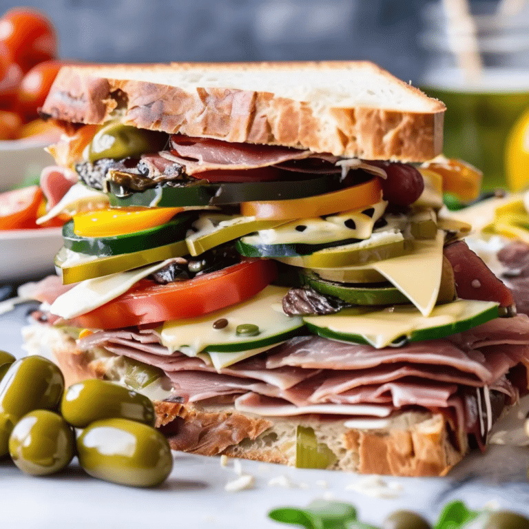 Hot Antipasto Sandwiches