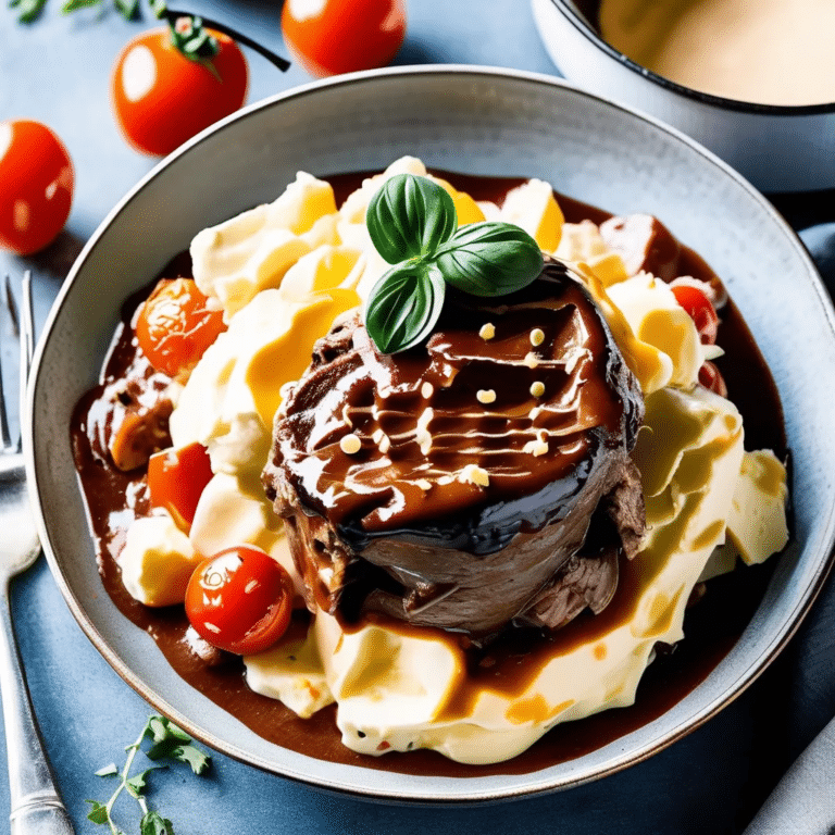 Hot Beef Sundae