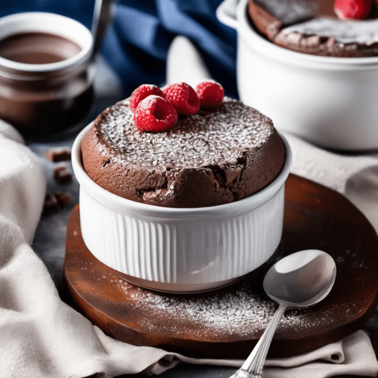 Hot Cocoa Souffle